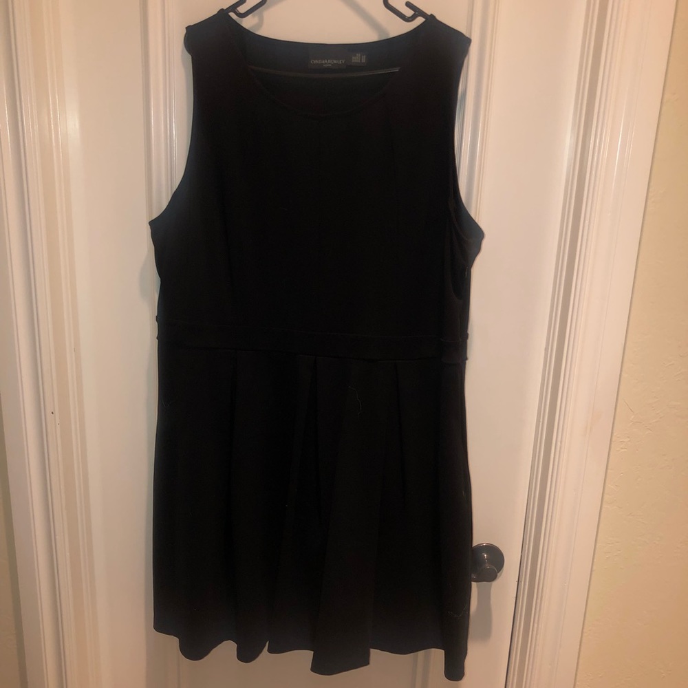 Fit and flare black dress